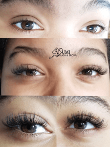 lash technician Student work
